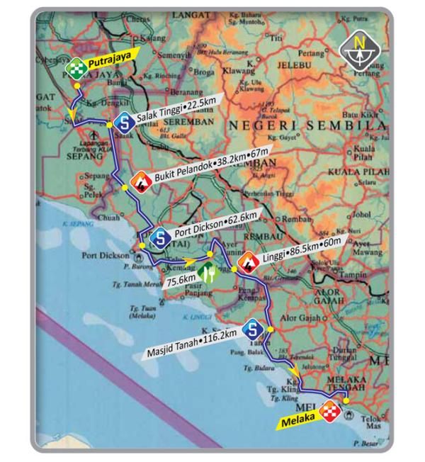 Le Tour de Langkawi - Stage 2 Map