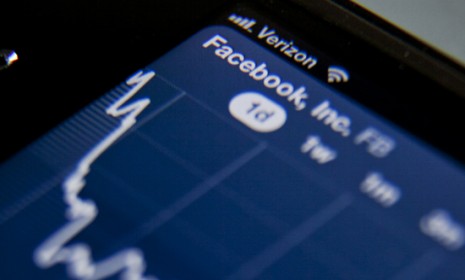 Facebook's share prices continue to fall