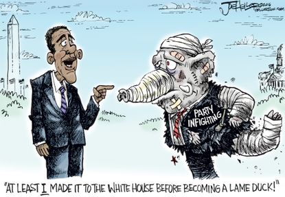 Obama Cartoon U.S. GOP Party 2016