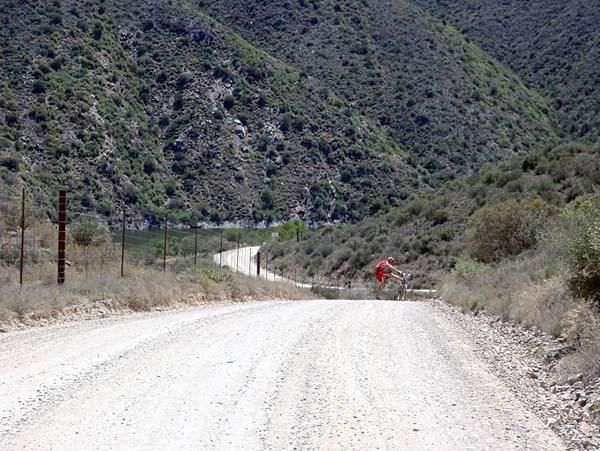 Bobby Behan cramps at the Cape Pioneer Trek.