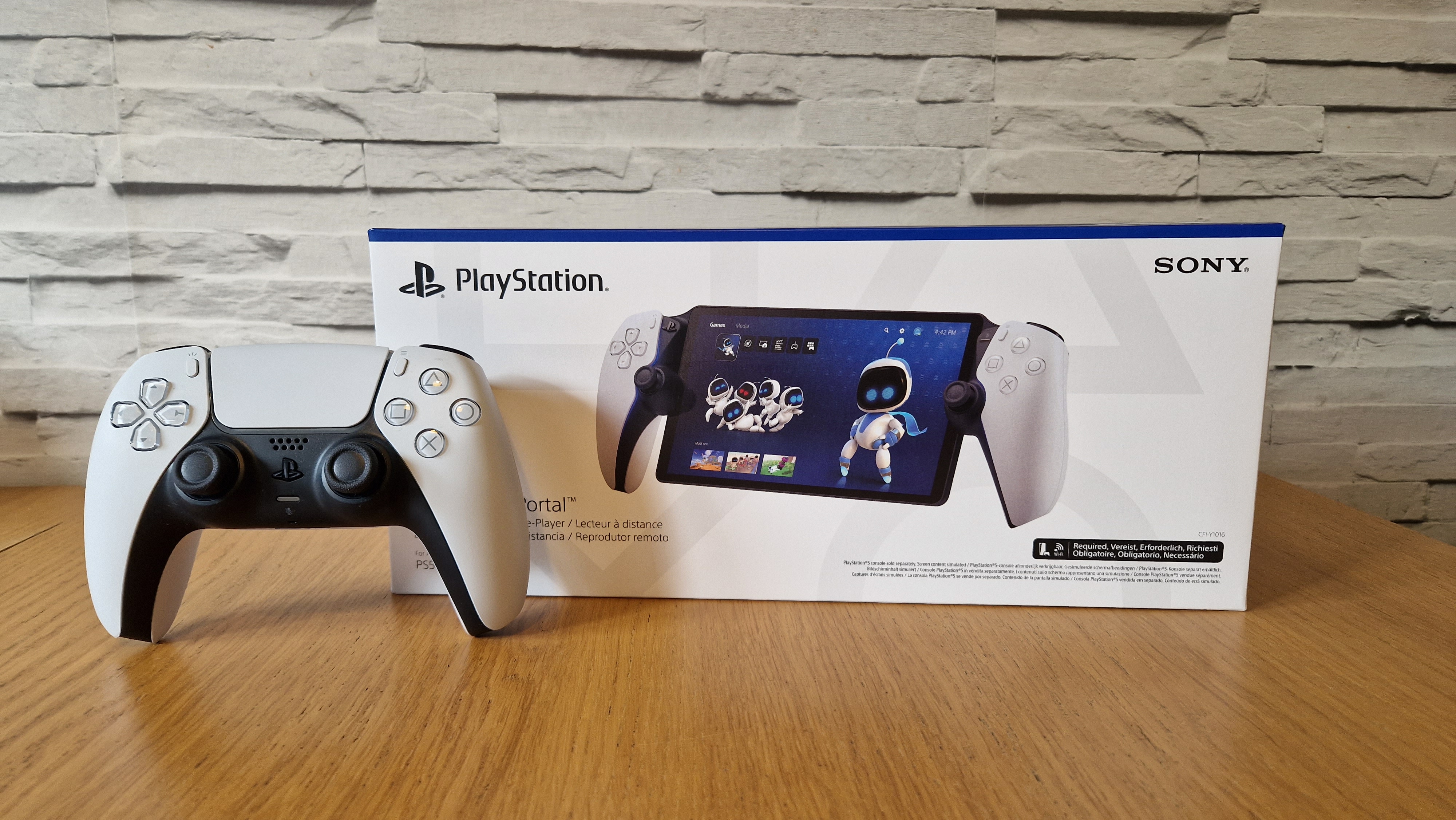 Image of the PlayStation Portal handheld gaming device