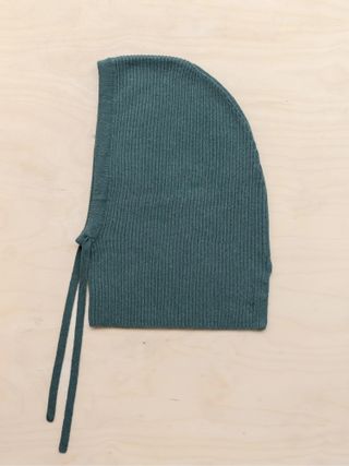 Merino Hood in Green