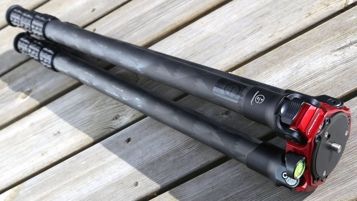 Treppiede ProMediaGear Pro-Stix 34 In Carbonio | 4 Sezioni Altezza 180cm | Portata 27kg Per Video/Foto