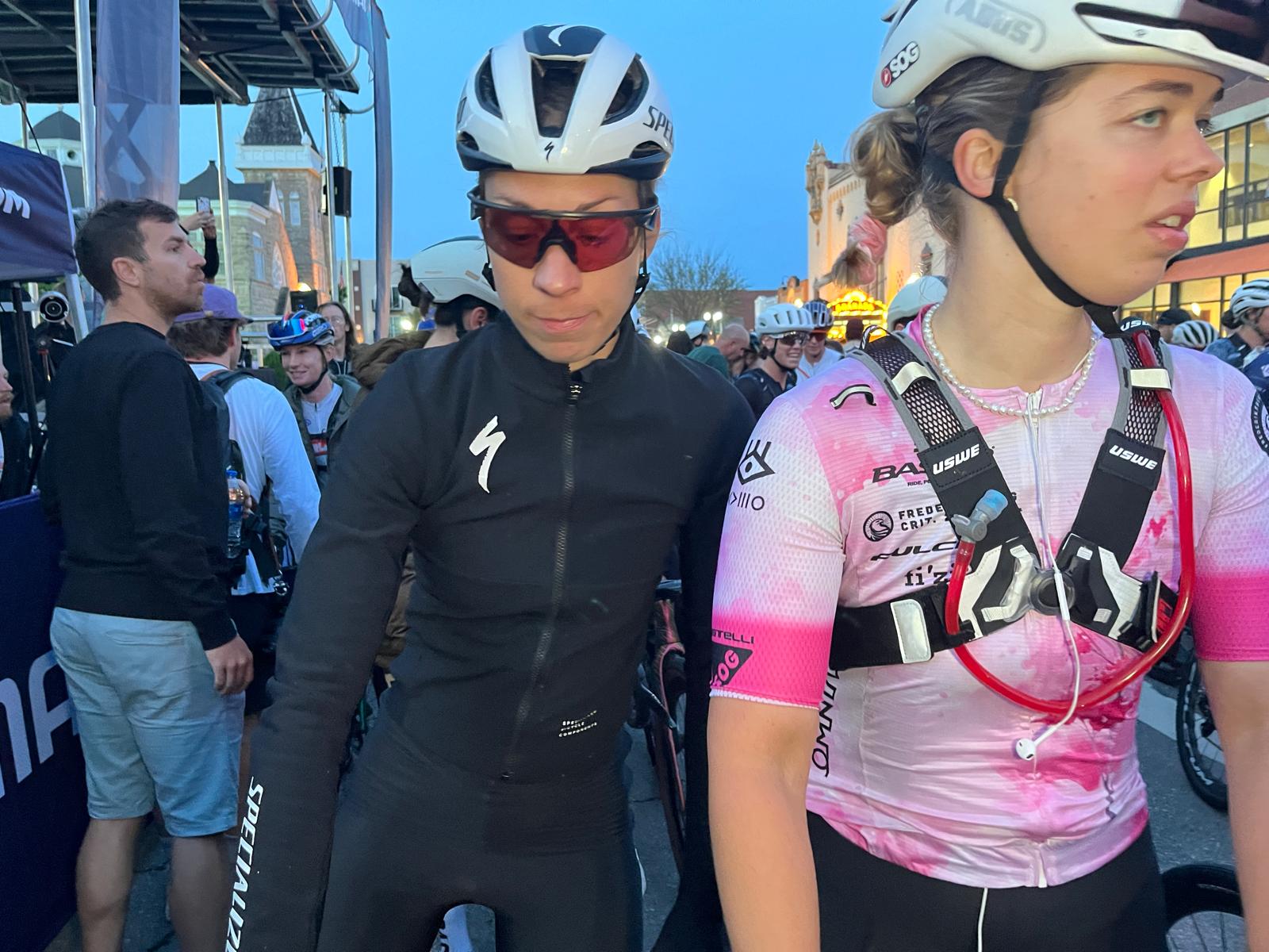 Start line for women's elite race at Unbound 200 2025