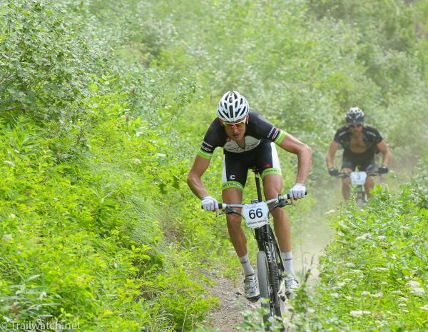 Ryan Trebon (Cannondale) looked determined to catch the leaders