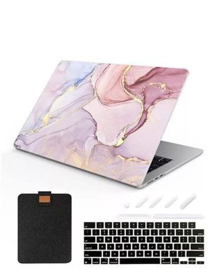 SanMuFly Compatible with MacBook Air M2 Chip Printed Pattern Plastic Matte Hard Shell