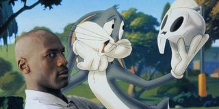 Michael Jordan and Bugs Bunny in Space Jam