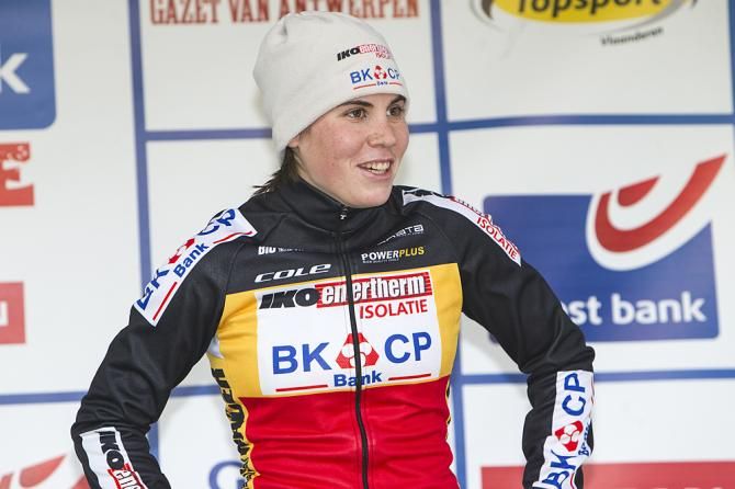 Sanne Cant on the podium in Baal