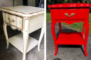 Spray Painting Furniture. Part 1. 
