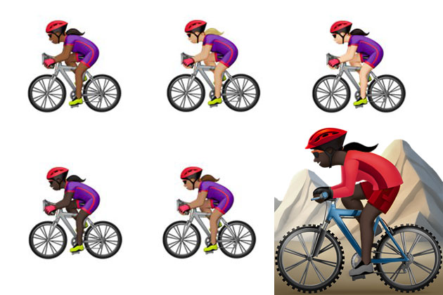 bike flag emoji