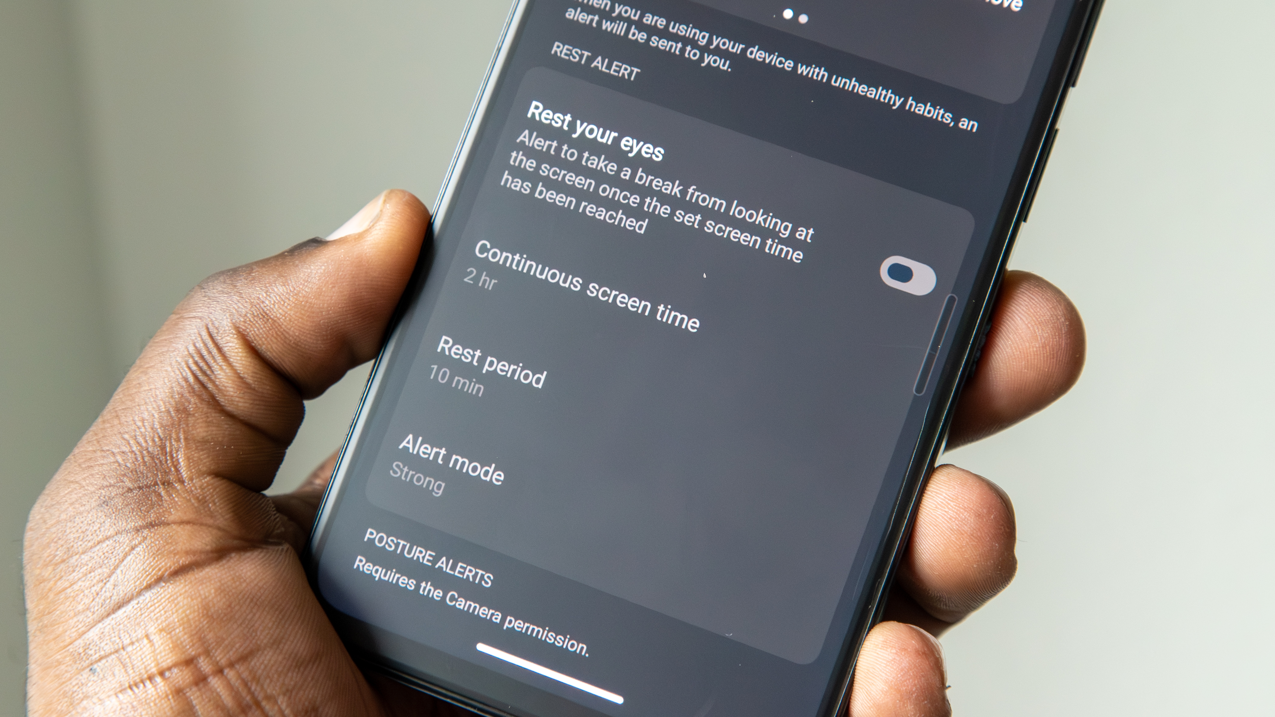TCL 60 XE NXTPAPER eye care settings