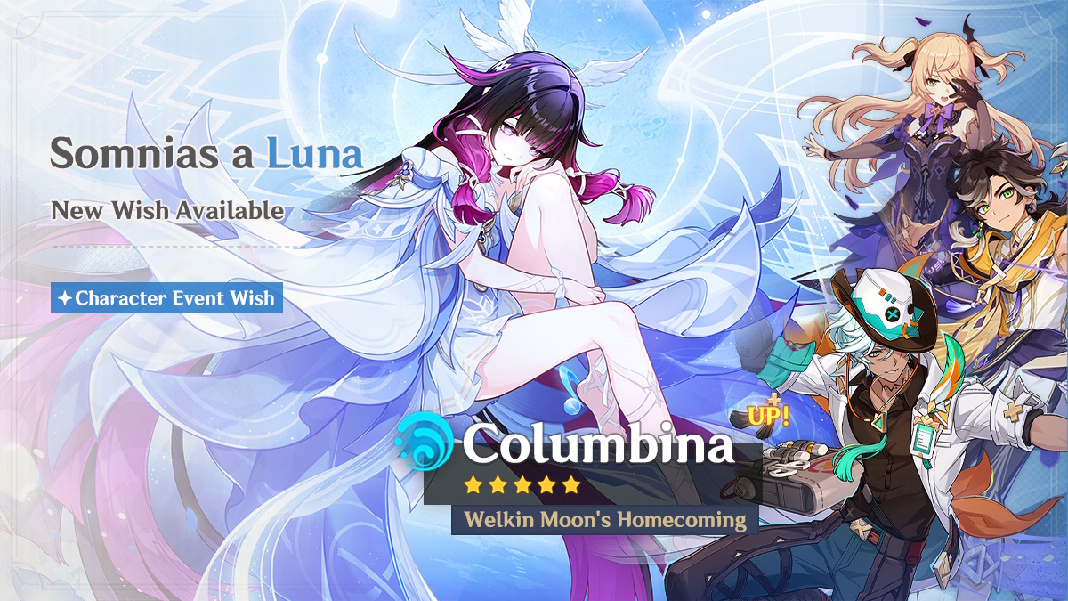 Genshin Impact banners - Columbina in version 6.3