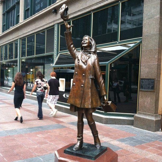 Mary Tyler Moore in downtown Minneapolis