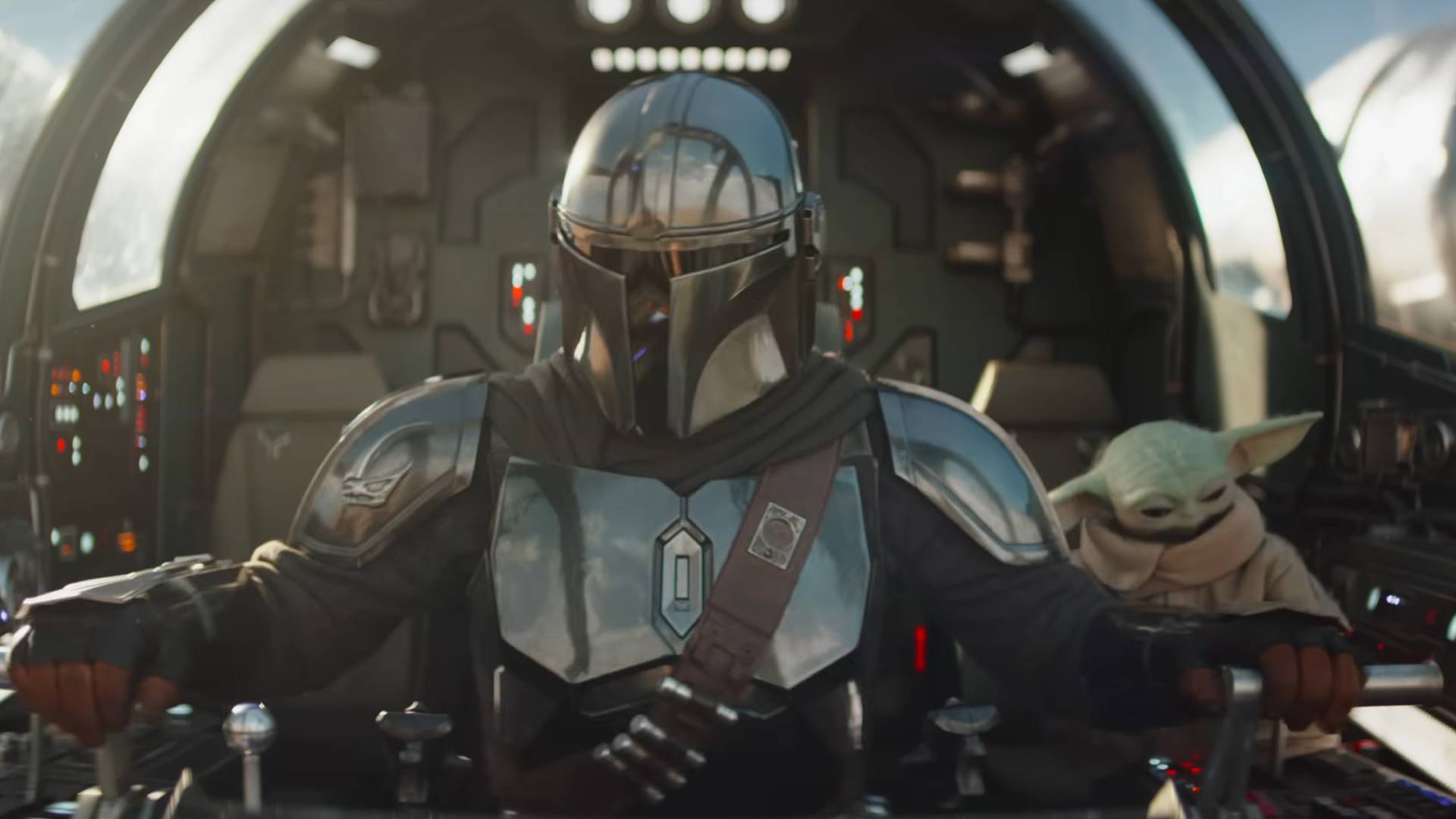 Din Djarin and Grogu in The Mandalorian &amp; Grogu