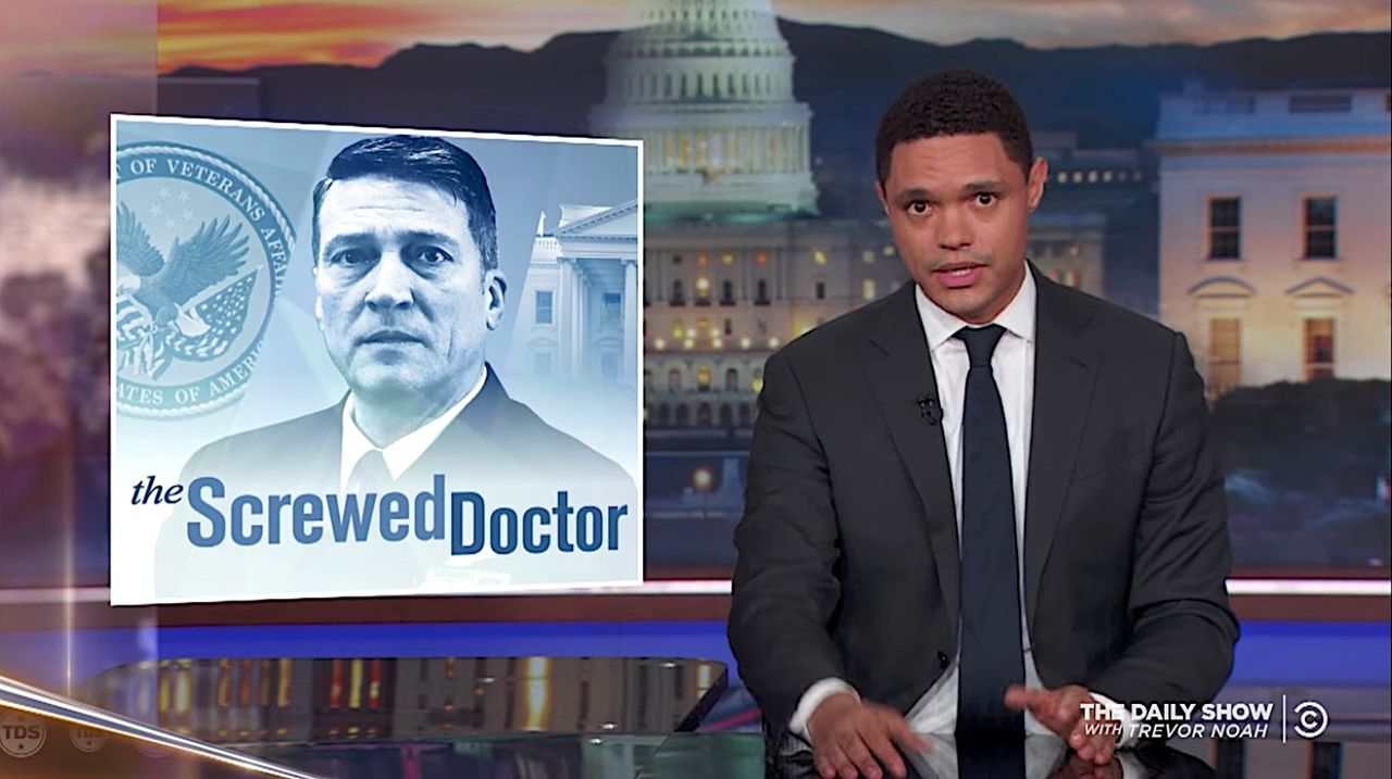 Trevor Noah takes a hard look at Ronny Jackson