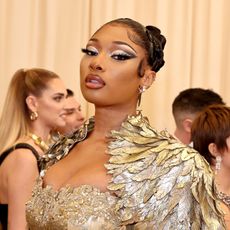 Megan Thee Stallion arrives at The 2022 Met Gala Celebrating "In America: An Anthology of Fashion" at The Metropolitan Museum of Art on May 02, 2022 in New York City. 