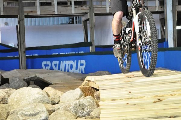 Beginners have a place to start honing their skills at Ray's Indoor MTB Park's newest location in Milwaukee, Wisconsin.