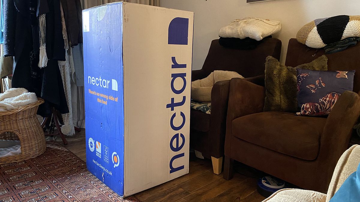 Nectar Essential Hybrid Mattress in its box