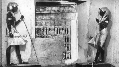 The first glimpse of Tutankhamun's tomb, Egypt, 1933-1934
