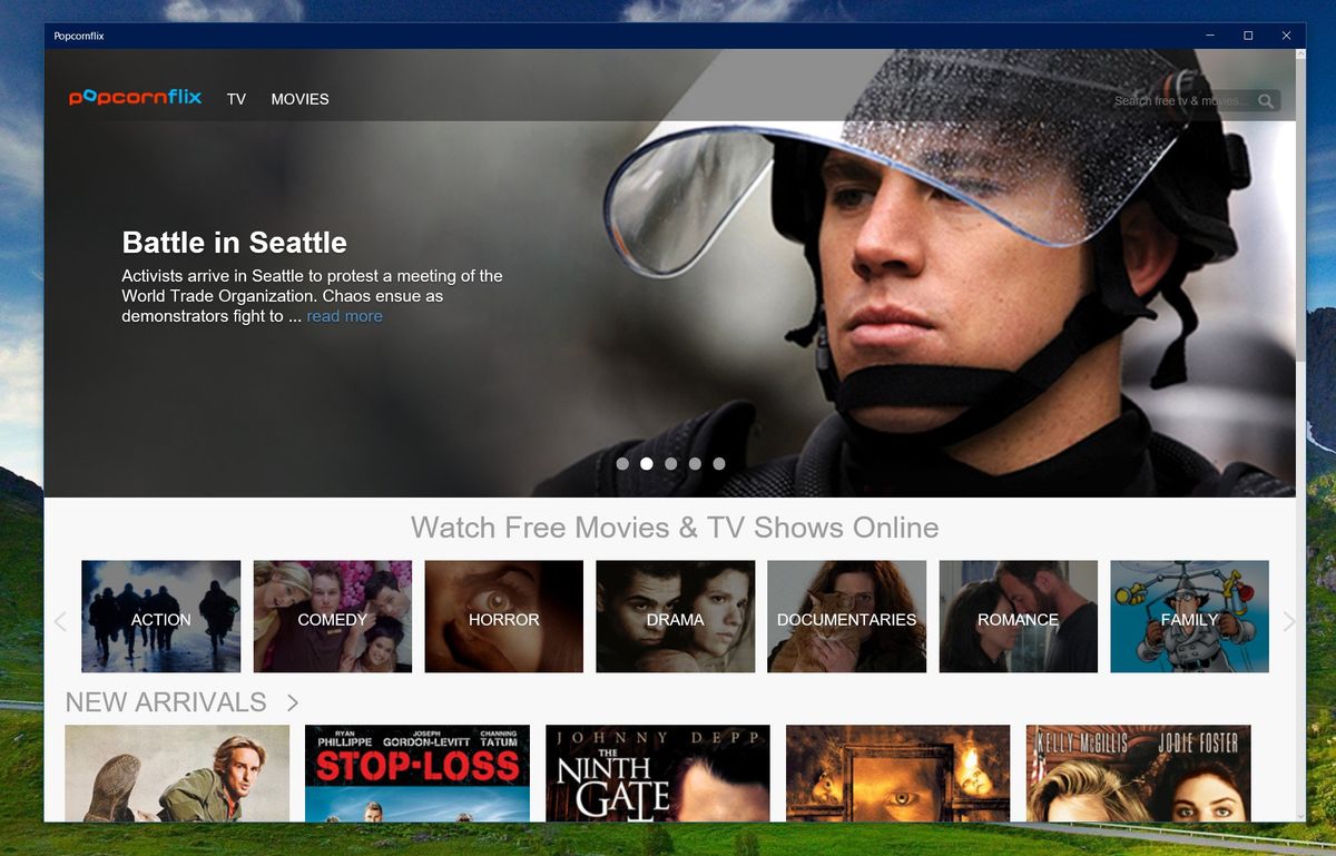 Free movie streaming service Popcornflix launches universal Windows 10