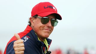 Phil Mickelson during the 2021 Ryder Cup at Whistling Straits