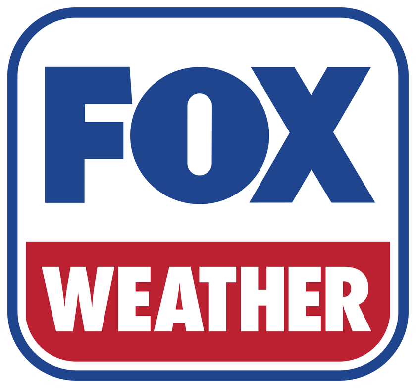 Fox Weather logo blue red and white