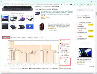 Keepa price history for Amazon Prime