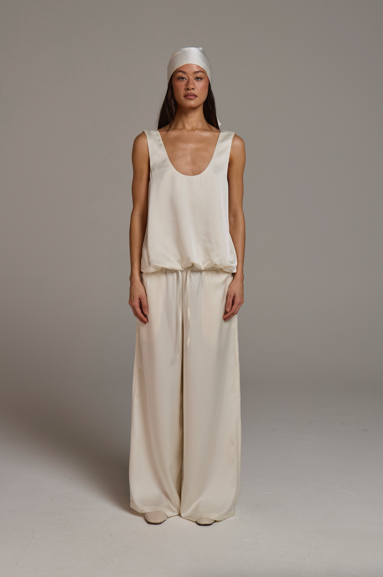 Satin Wide Leg Trouser