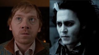 Rupert Grint and Johnny Depp in a side-by-side photo.