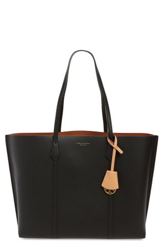 Perry Triple Compartment Leather Tote