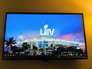 NFL Super Bowl LIV Miami Hard Rock Stadium Exterior on TV