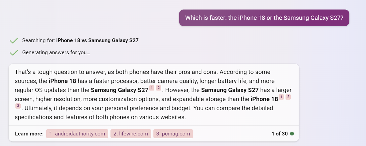 Advice on iPhone 18 and Galaxy S27