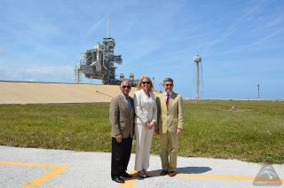 Officials at Kennedy's Launch Pad 39A