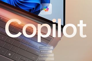 Microsoft Copilot key promotional image - shot of the new Copilot key on a laptop keyboard