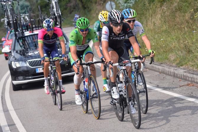Kristof Vandewalle (Trek Factory Racing) leads the breakaway