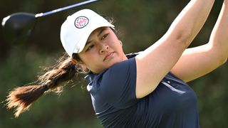 Lilia Vu in a practice round before the Solheim Cup at Finca Cortesin