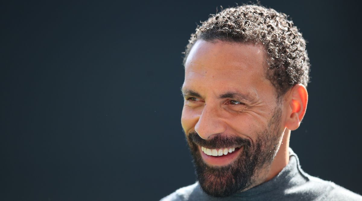 Rio Ferdinand smiling