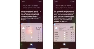 find weekly forecast with Siri