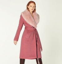 L.K.BENNETT AVA PALE PINK WOOL COAT, Now £315 Was £450