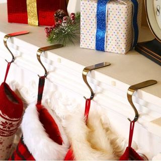 christmas decoration hooks for mantlepiece