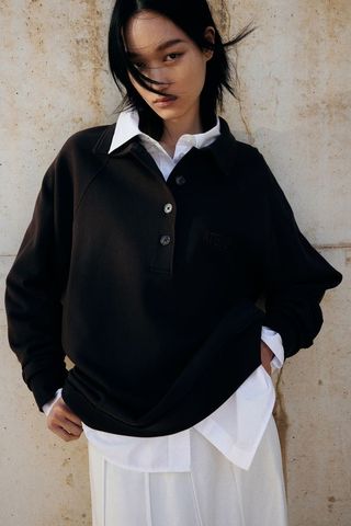 Collared Sweatshirt