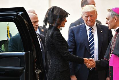 The Trumps arrive at the Vatican