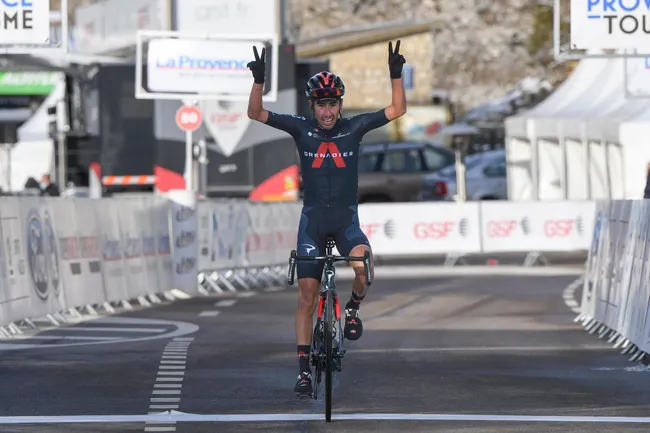 La vittoria di Ivan Sosa sul Mont Ventoux (fonte: Bettini Photo)