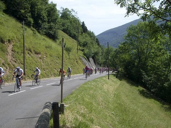 The sundrenched slopes of the Col de Ment&eacute;