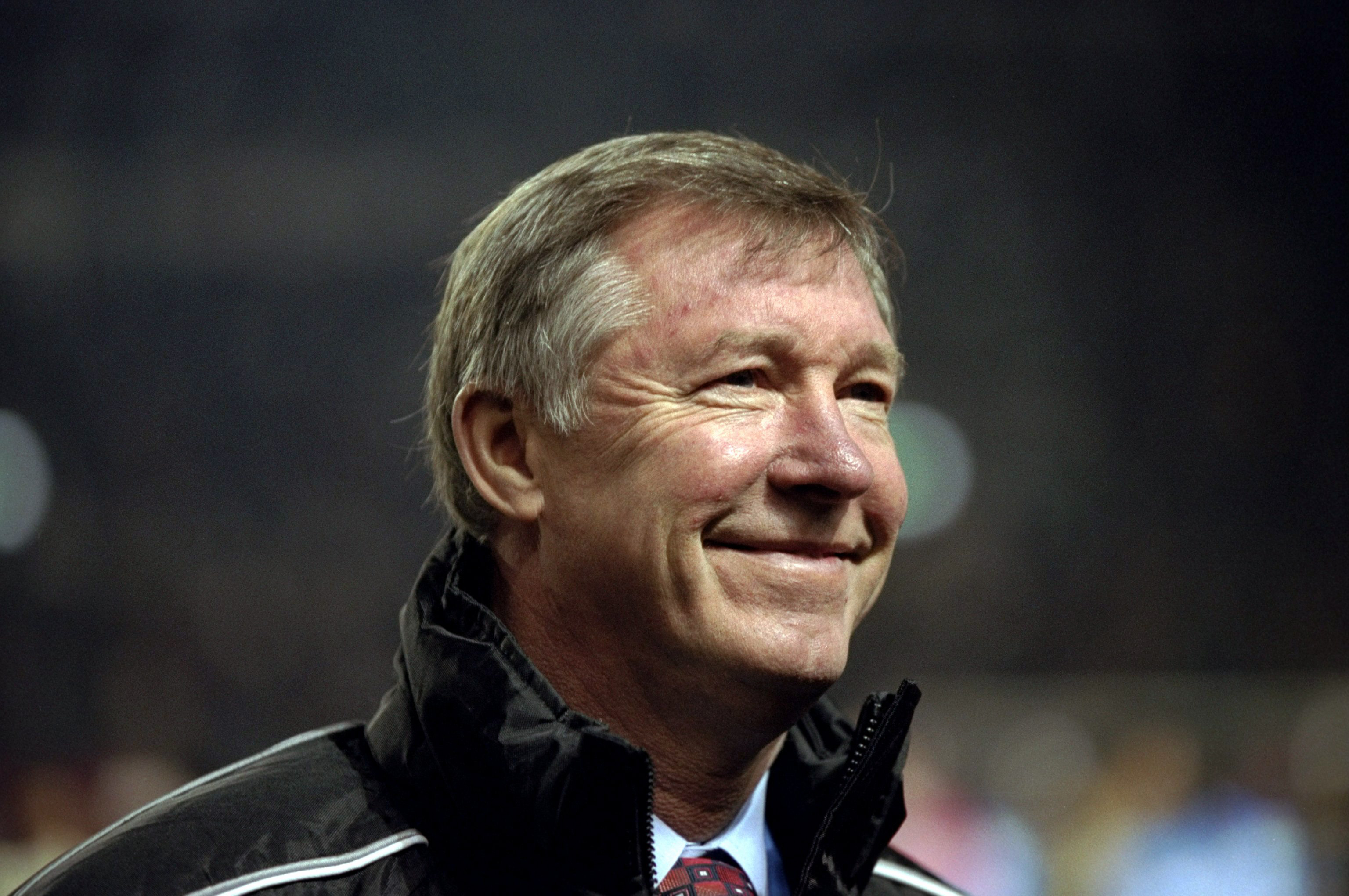 Manchester United manager Alex Ferguson during the Intercontinental Cup final against Palmeiras in November 1999.