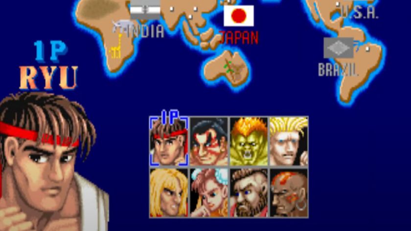 Street Fighter II arcade game character select screen