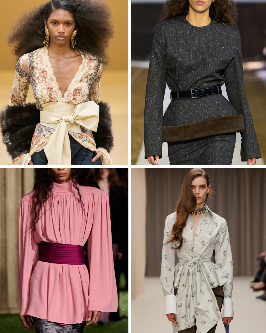 Autumn runway tops.