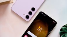 Two Samsung Galaxy S23 phones next to eachother