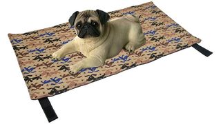 Dog on dog cooling pad