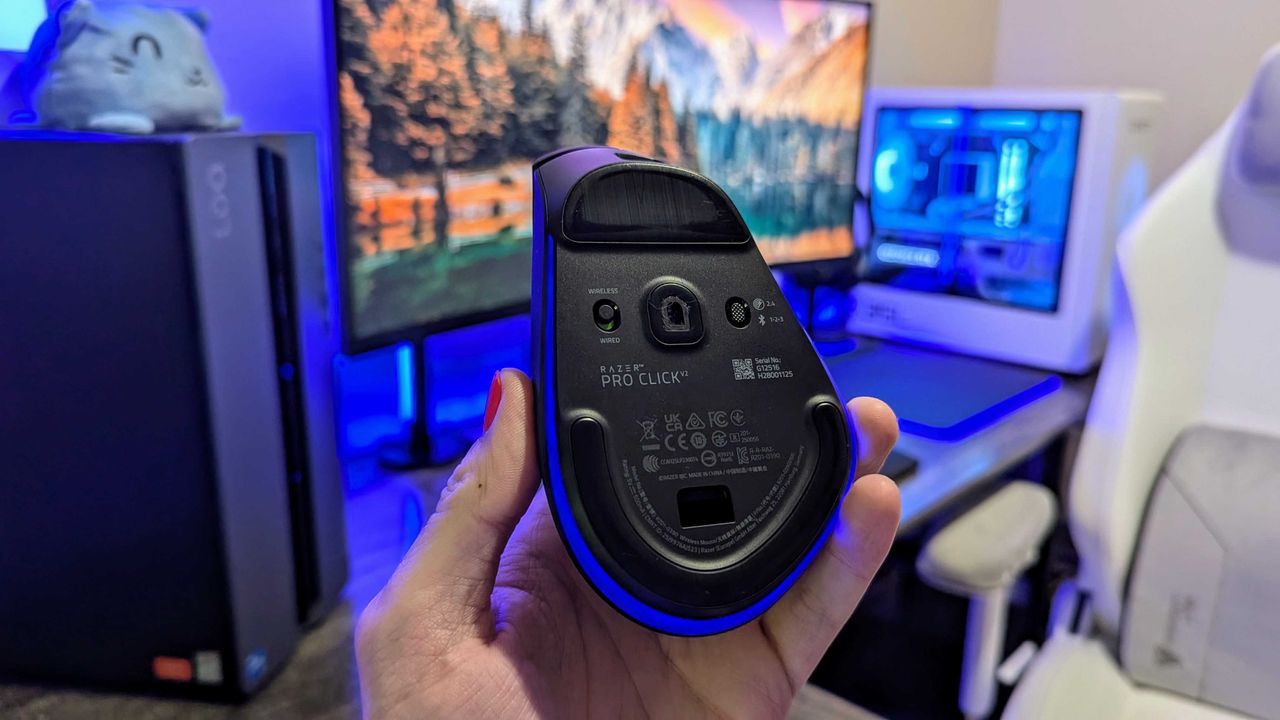 Image of the Razer Pro Click V2 wireless mouse.
